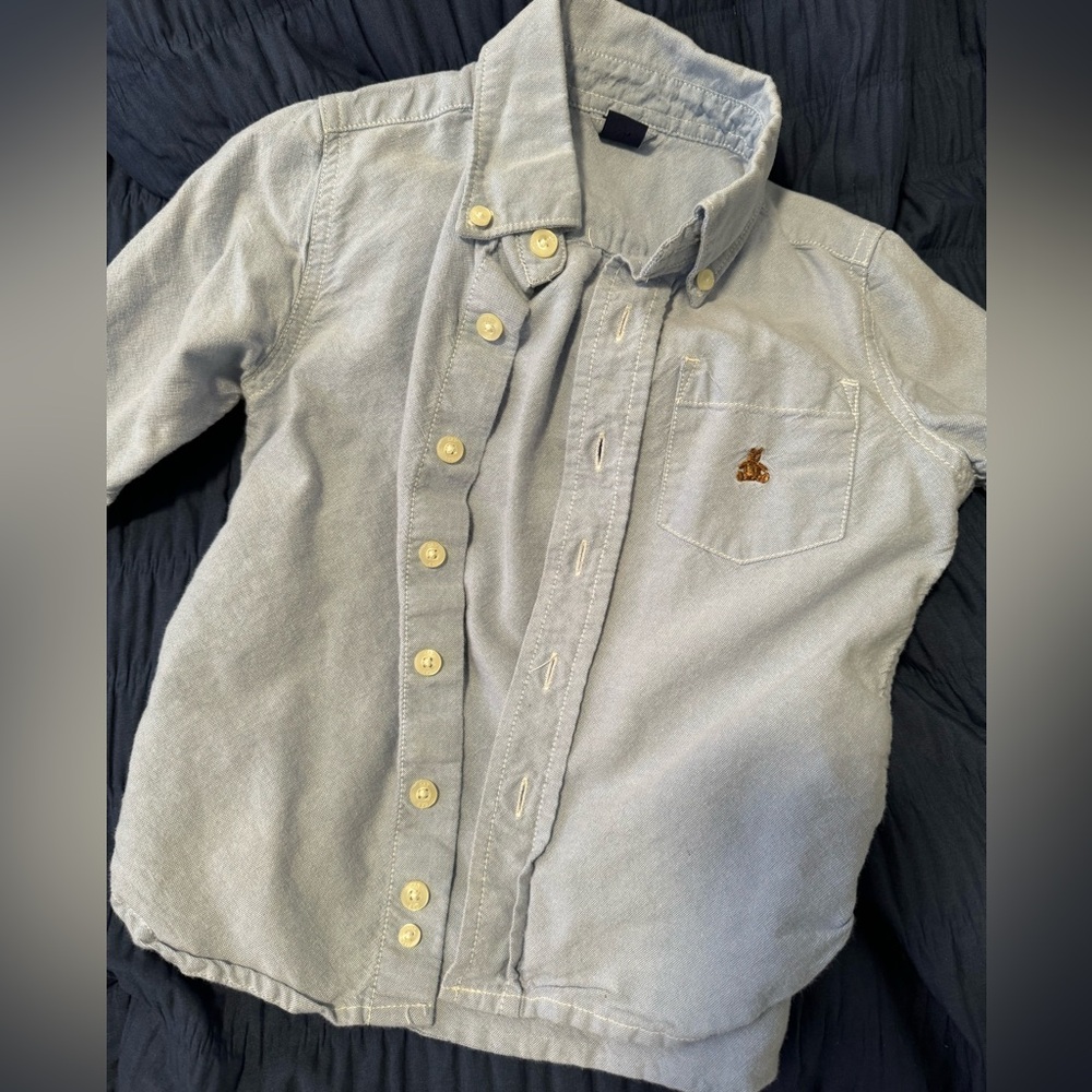 Baby Gap Chambray / Light Blue Button Down Shirt